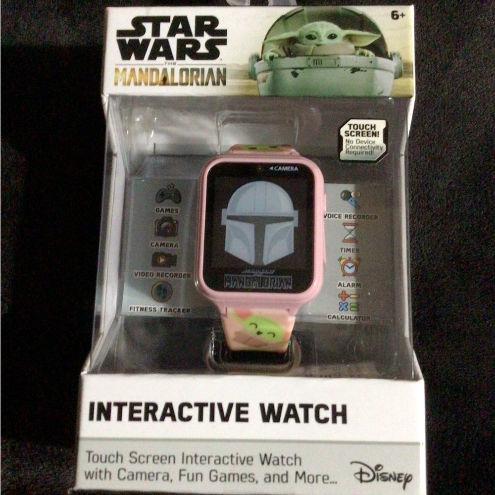 Star Wars Mandalorian The Child Interactive Watch - Pink